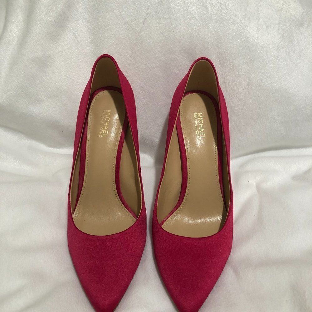 Michael Kors Claire Satin Pump - Ultra Pink - Picture 4 of 11